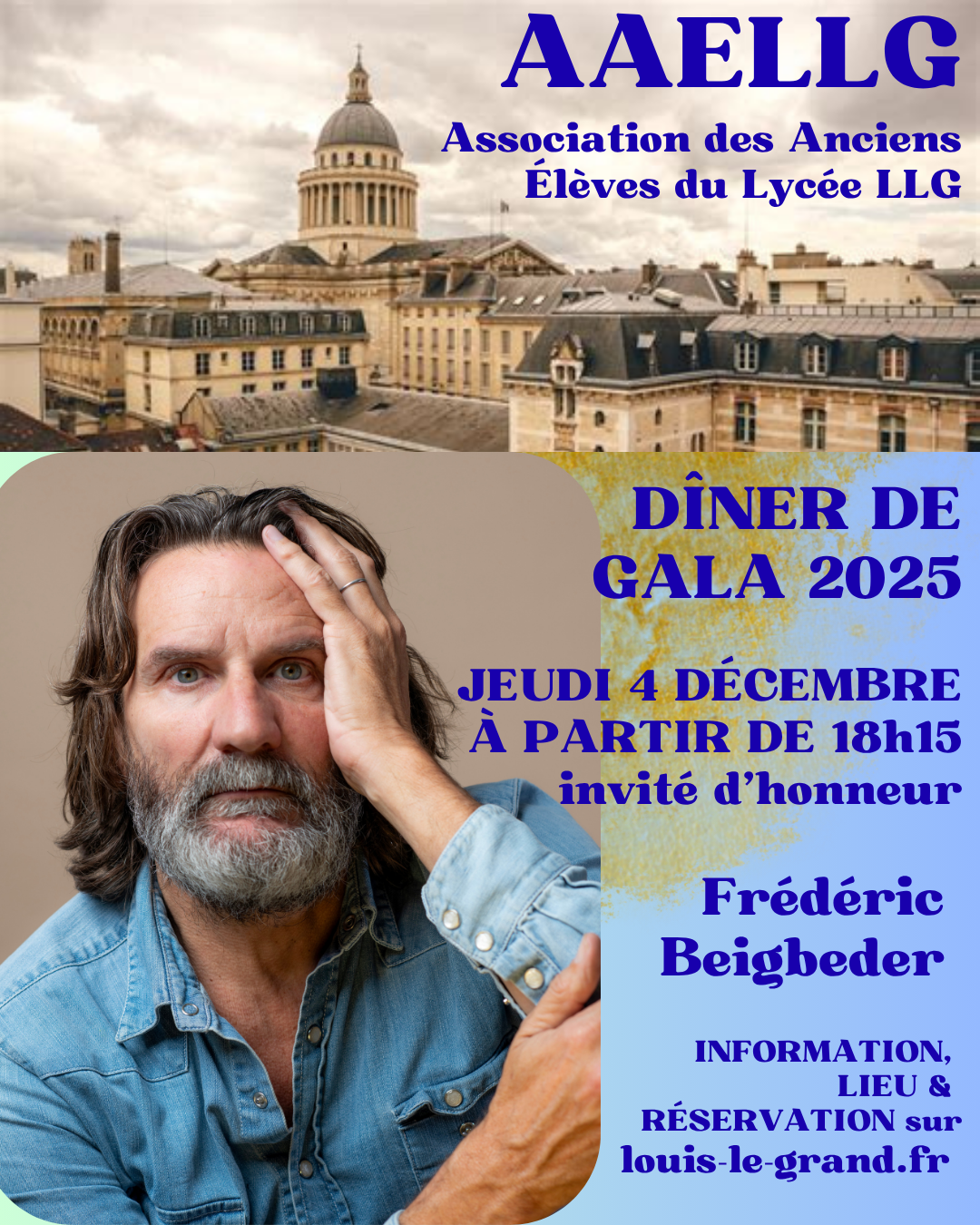 AAELLG DiÌ‚ner de Gala 4 DeÌcembre SeÌnat Affiche AAELLG DiÌ‚ner de Gala 4 DeÌcembre SeÌnat Affiche